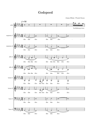 Godspeed – Frank Ocean [WIP] Sheet Music for Piano (Solo) easy