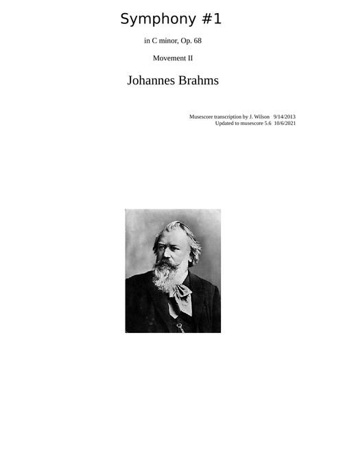 Brahms Symphony #1 second movement