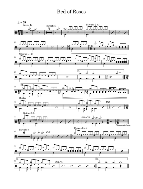 Bed of roses – Bon Jovi Bon Jovi - Bed of Roses - Drum Cover