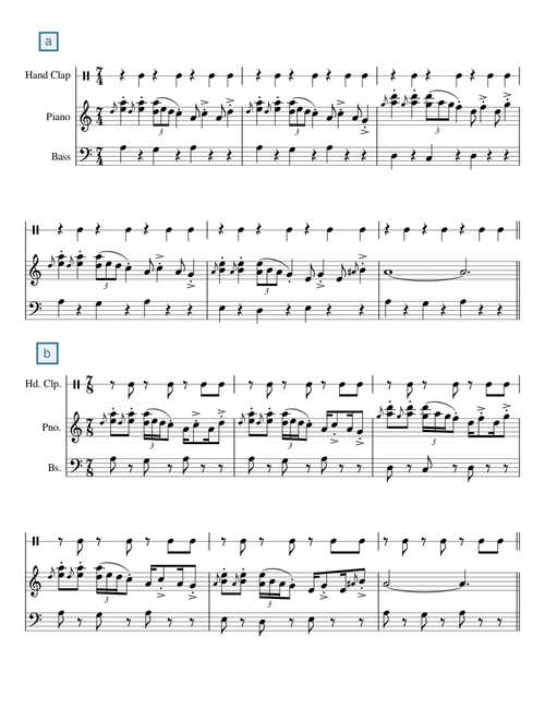 20th Century Rhythmic Techniques Ex 4