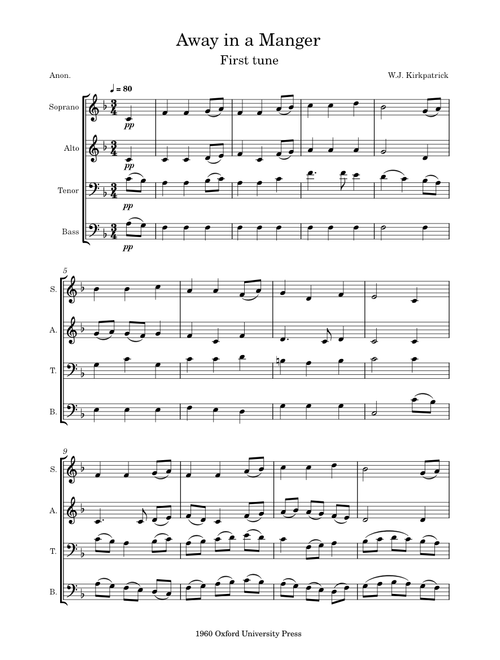 Away in a manger – William J. Kirkpatrick