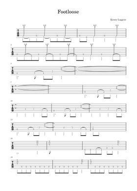 Free Footloose by Kenny Loggins sheet music | Download PDF or