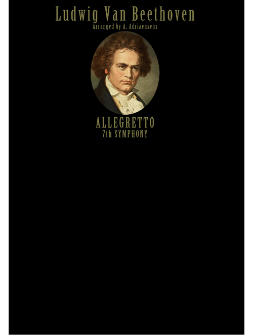 Van beethoven's 'Allegretto' of the 7th Symphony Quintet