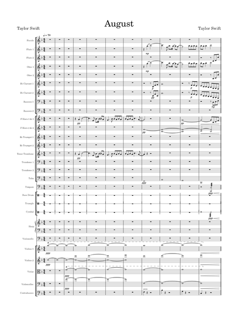 August - Taylor Swift (Orchestral Cover)