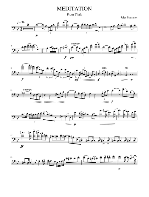 J Massenet - Meditation from Thais