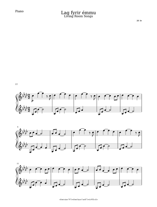 Ólafur Arnalds - Lag Fyrir Ömmu (Piano)