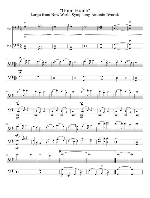 Goin' Home - Dvorak Largo