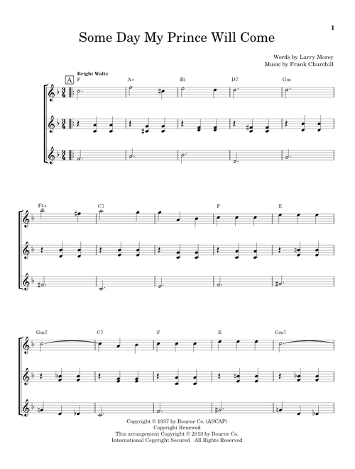 Some Day My Prince Will Come (from Snow White And The Seven Dwarfs) - Adriana Caselotti (Ukulele Ensemble)