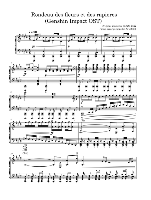 Rondeau des fleurs et des rapieres – HOYO-MiX Rondeau des fleurs et des rapieres - HOYO-MiX Genshin Impact Fontaine Battle Theme