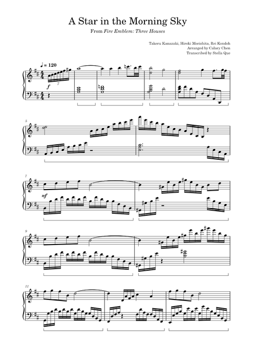 A Star in the Morning Sky (from Fire Emblem: Three Houses) – Piano Solo