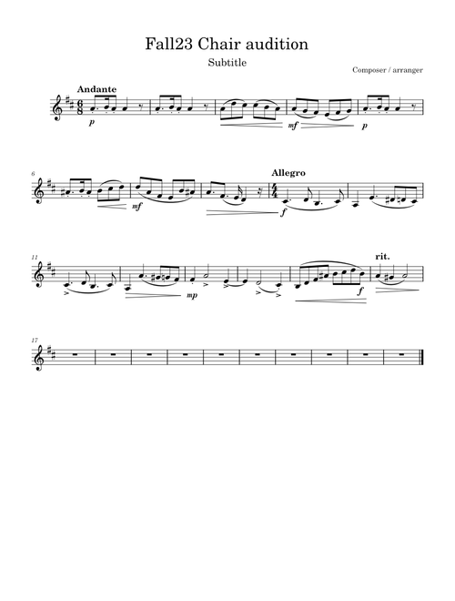 Fall23 Chair audition