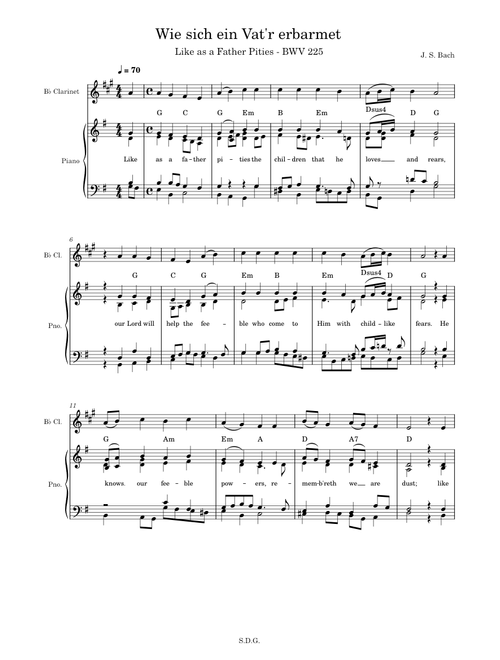 Like as a Father Pities – Bach (BWV 225)