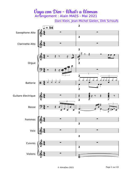 Vaya con Dios - What's a Woman (Arr. AlmaDev)