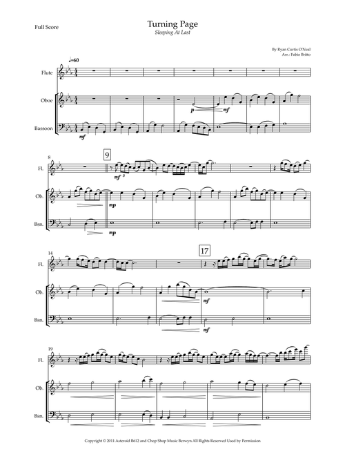 Turning Page (Arr. Fabio Britto) - Sleeping At Last (Woodwind Ensemble)