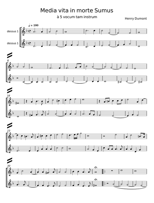 Media vita in morte Sumus - Henry Dumont
