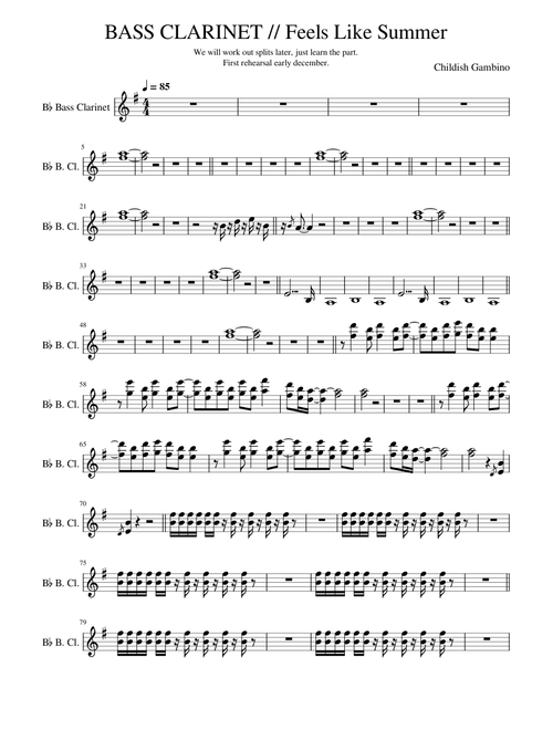 BASS CLARINET // Feels like summer // NOOMA
