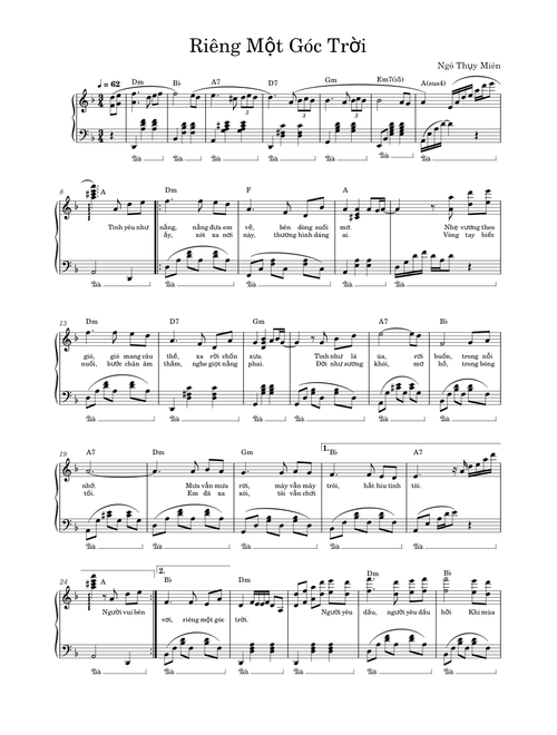 Riêng Một Góc Trời - Ngô Thụy Miên