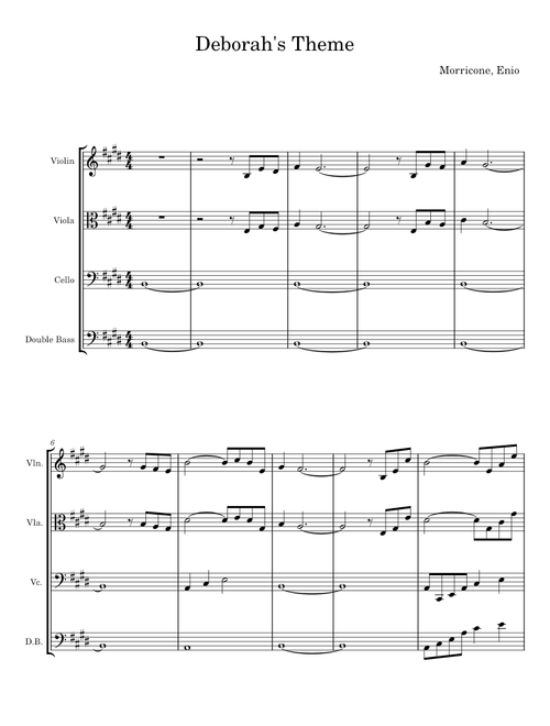 Deborah's Theme (Once Upon a Time in America) - Ennio Morricone