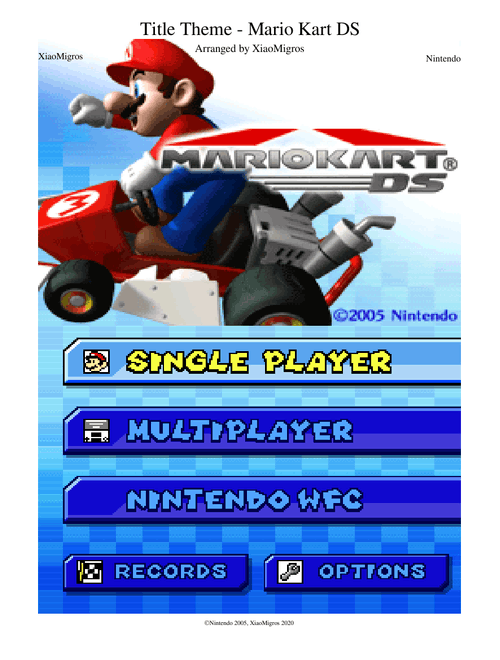 The Mario Kart DS Title Theme but it's fully instrumentalised〖BIFI #5〗