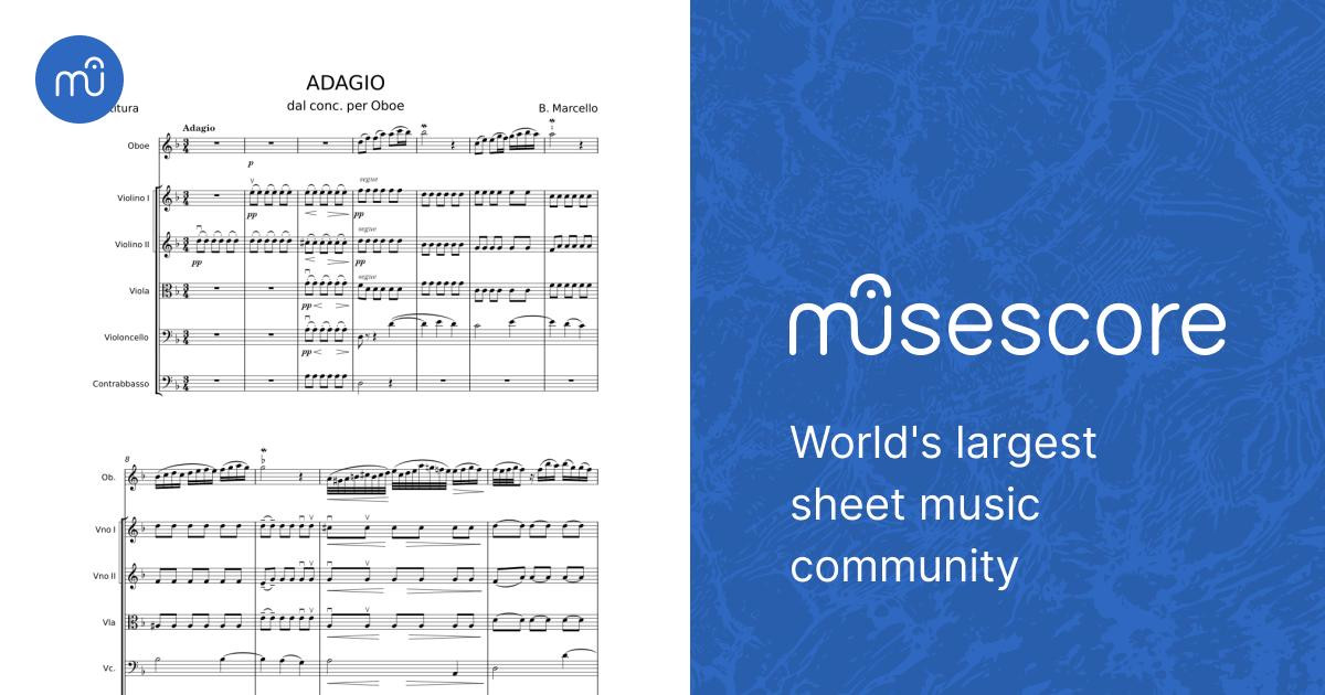 Marcello, Benedetto: Adagio, Largo And Allegretto Für Oboe Und Klavier