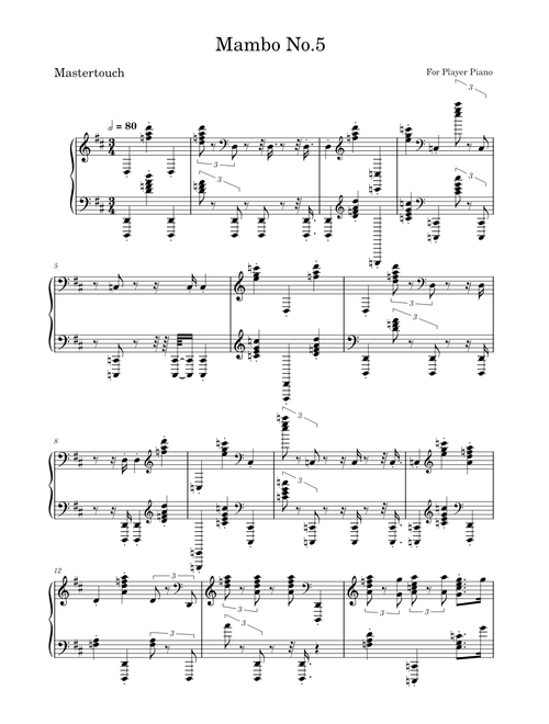 Mambo Number Five (Mastertouch)