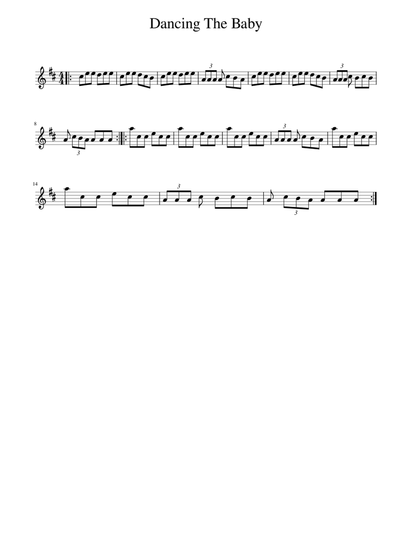 Dancing The Baby Sheet music for Piano (Solo) Easy | Musescore.com