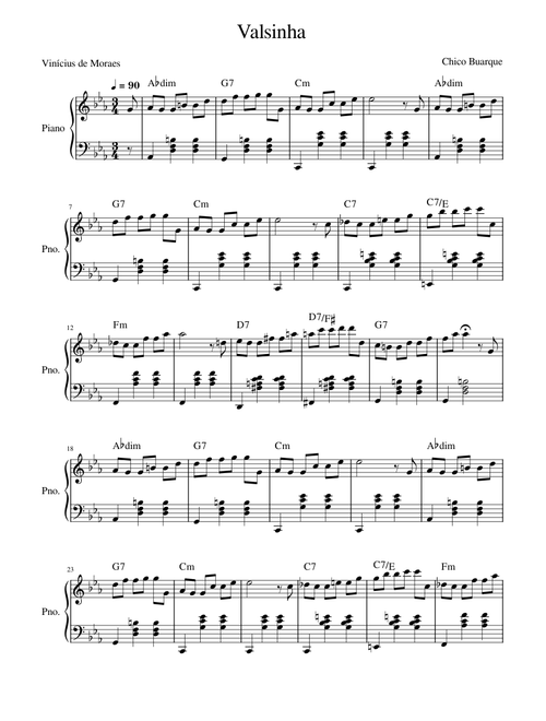 Valsinha - Buarque – Chico Buarque