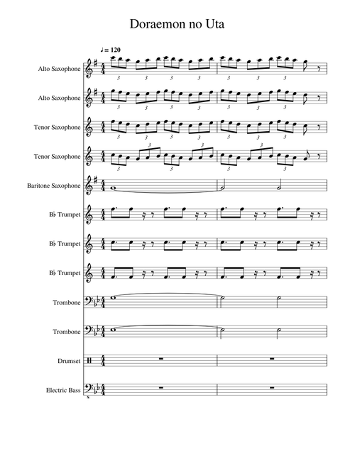Doraemon no Uta Stage Band arrangement