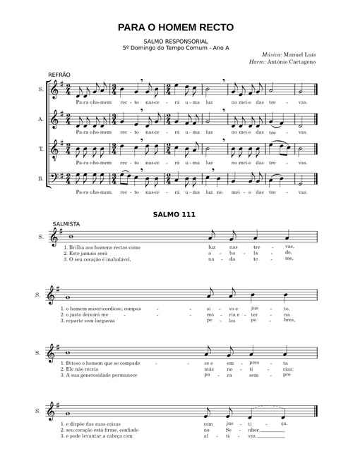 Para o Homem Recto – Manuel Luís;António Cartageno