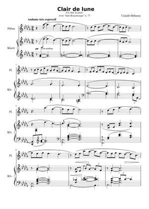 Sue Bergamasque Clair De Lune - Pianoforte - Sparti - Cantorion - Sparti E Parture Gratis - 7