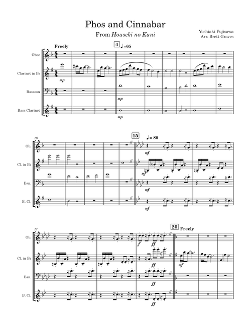 Phos and Cinnabar – Yoshiaki Fujisawa Quartet