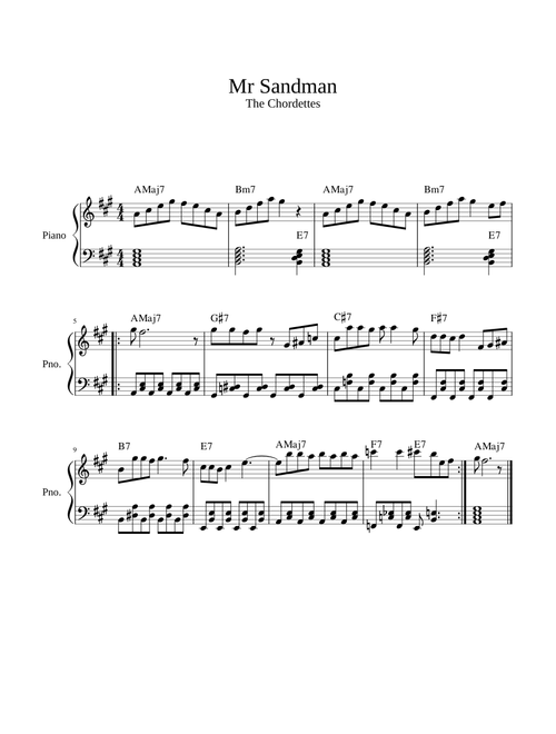 Mr.Sandman - The Chordettes