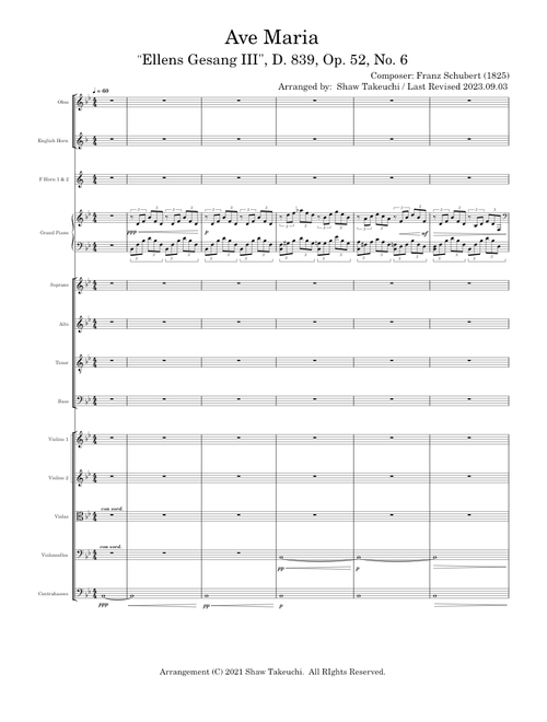 Ave Maria ("Ellens Gesang III" D.839 Op. 52, No. 6) - Franz Schubert [MS4/MSBasic]