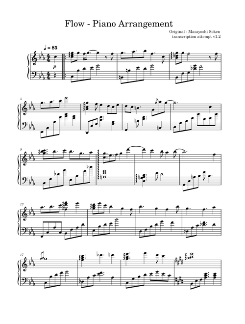 Flow - Piano Arrangement (From FFXIV Endwalker)