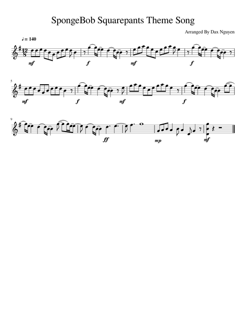 SpongeBob Squarepants Theme Song