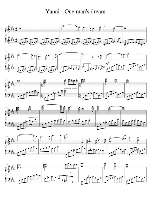 Yanni - One mans dream