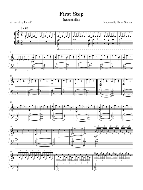 First Step - Interstellar Main Theme