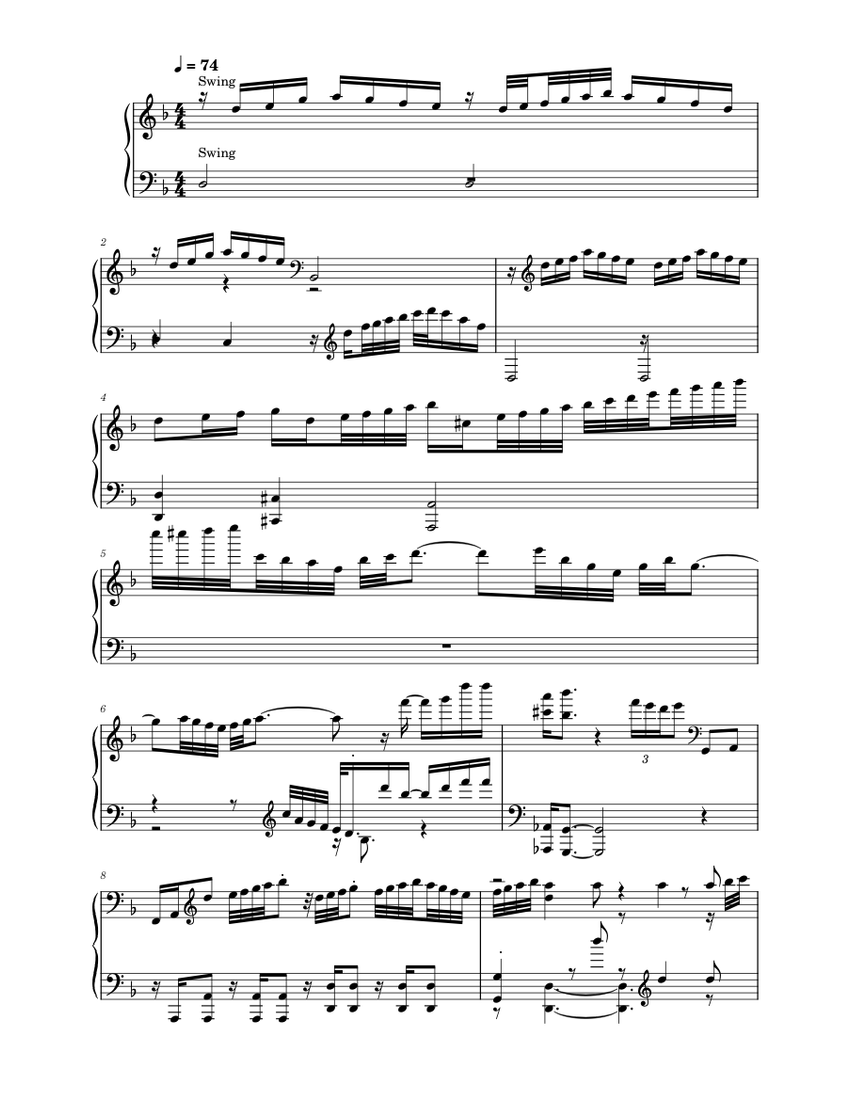 Pyke vs Kindred Medley Sheet music for Piano (Solo)