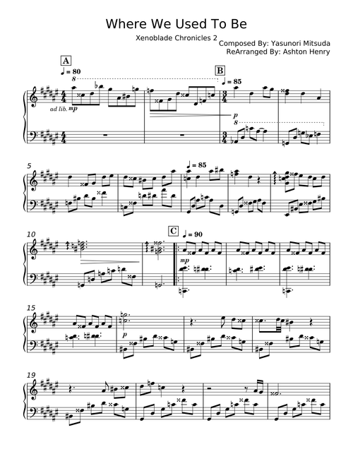 Where We Used To Be - Xenoblade Chronicles 2 - Yasunori Mitsuda