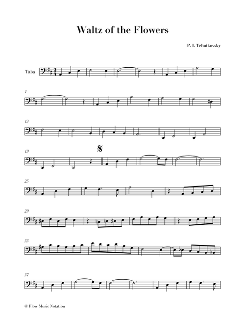 Waltz of the Flowers (from the Nutcracker) (Arr. DA Castro) - Piotr Ilitch Tchaikovski (Tuba Solo)