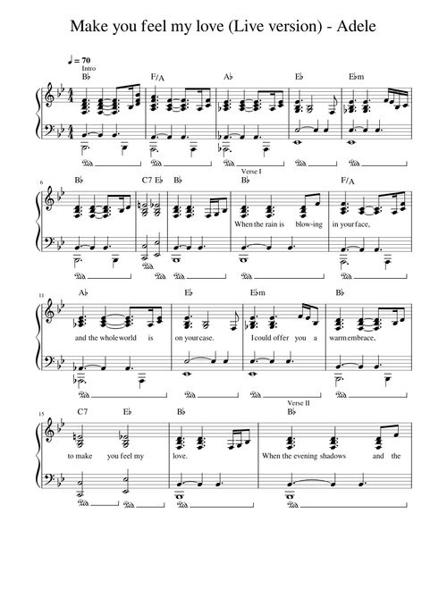 Make you feel my love - Adele