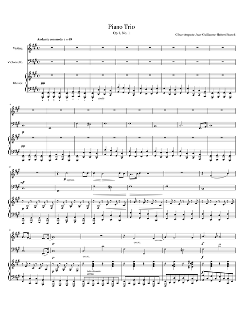 Franck Piano Trio