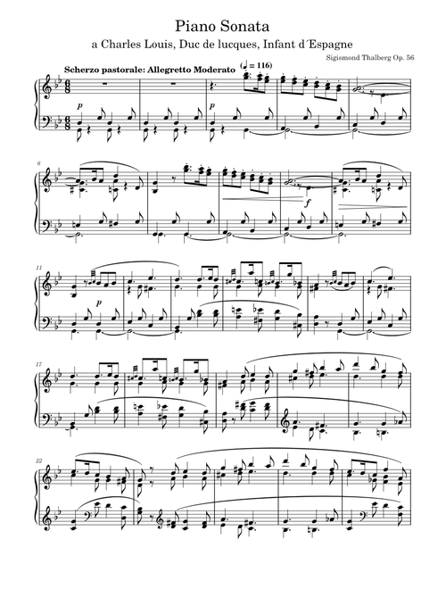 Grande sonate Op. 56 – Sigismond Thalberg (Scherzo)