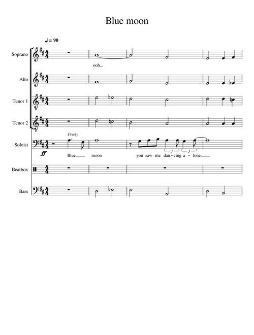 Blue moon (jazz acapella)