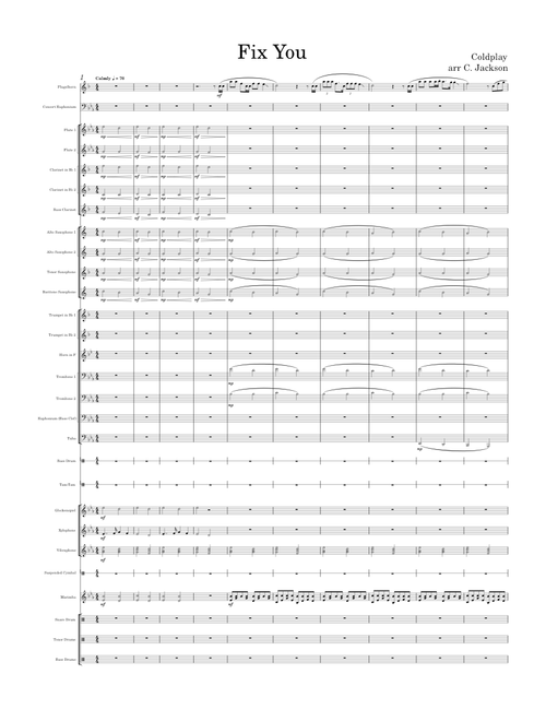 Fix You – Coldplay Fix You for Marching Band