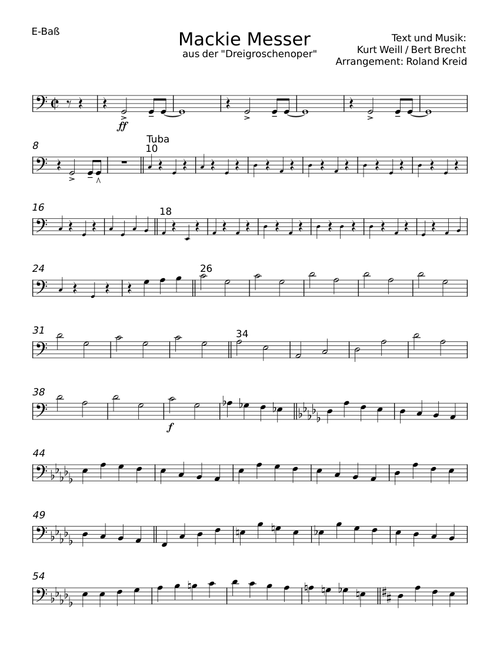 Mackie messer - Kurt Weill