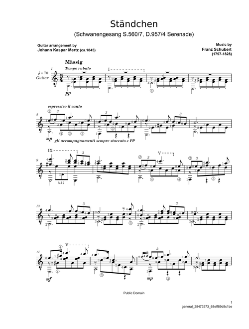 Ständchen, D.957/4 – Franz Schubert