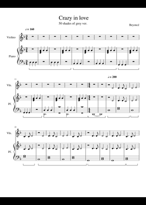 Beyoncé B'Day 楽譜 Beyoncé - Crazy In Love Sheet Music with Chords for Piano (Solo