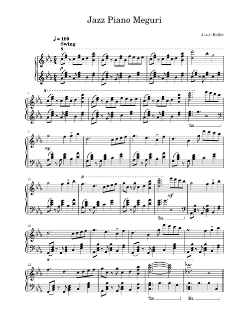 Jazz Piano Meguri - Jacob Koller