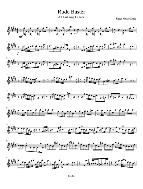 Clarinet/Trumpet Solo - Rude Buster